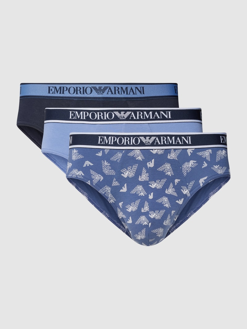 Slip mit Label-Detail im 3er-Pack in jeans