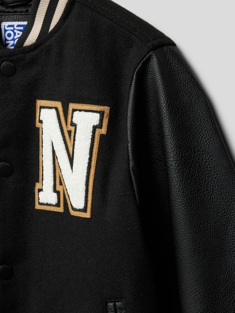 College-Jacke mit Stehkragen Modell 'ORCOLLEGE' in schwarz