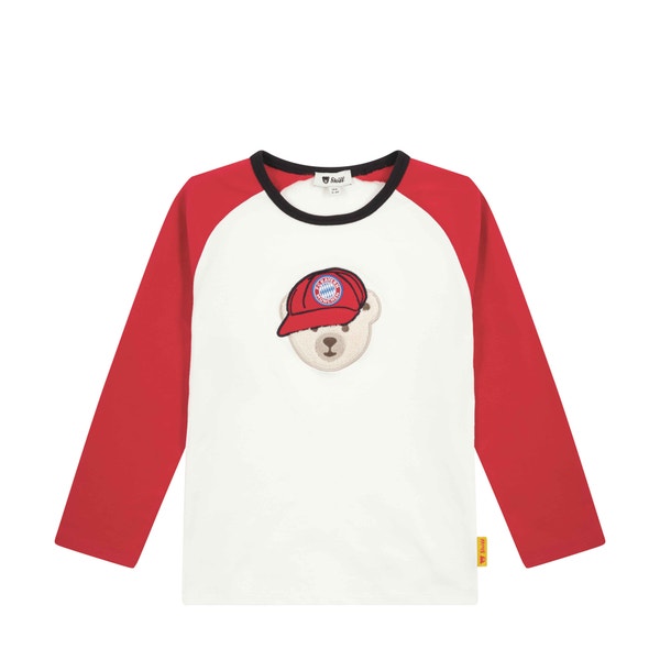 T-Shirt langarm FC Bayern, weiß