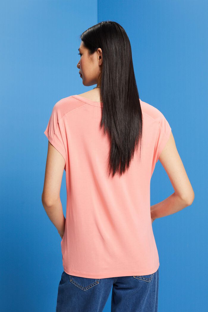 T-Shirt mit Print, LENZING™ ECOVERO™