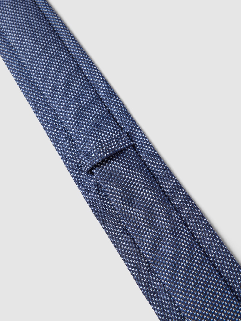 Krawatte aus Seide mit feinem Muster Modell 'Tie' in marineblau