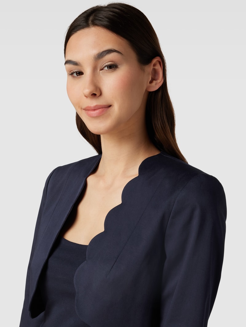Bolero mit 3/4-Arm in marineblau