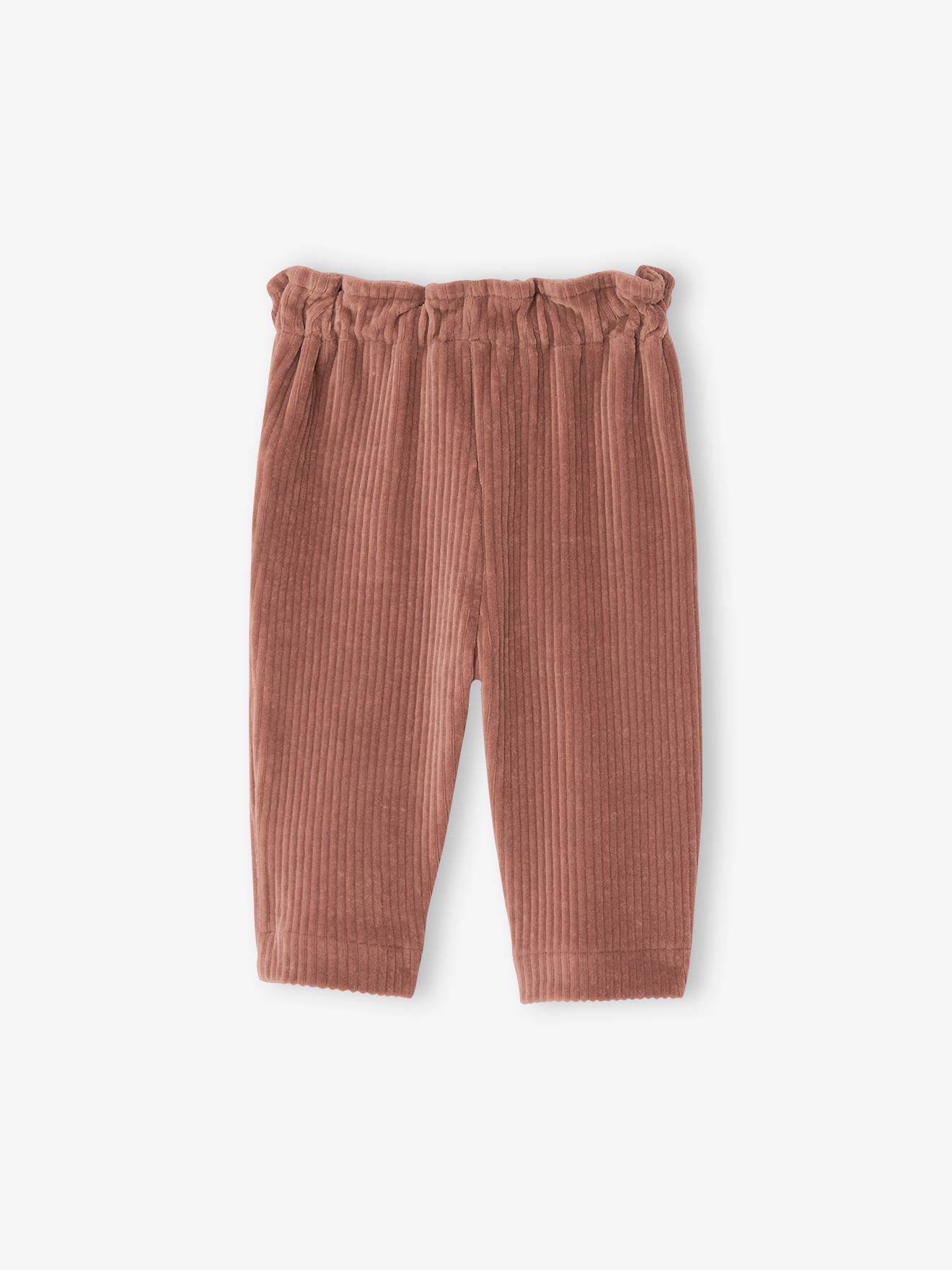Vertbaudet Baby Cordhose mit Schlupfbund - schokolade