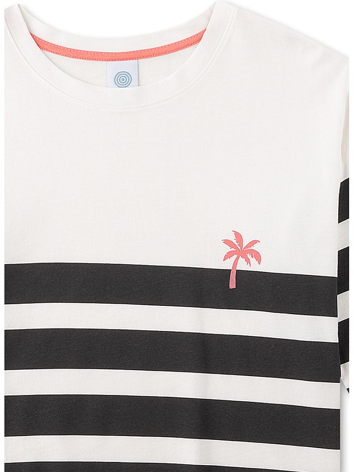 Sanetta Pyjama in Weiß/ Schwarz günstig kaufen