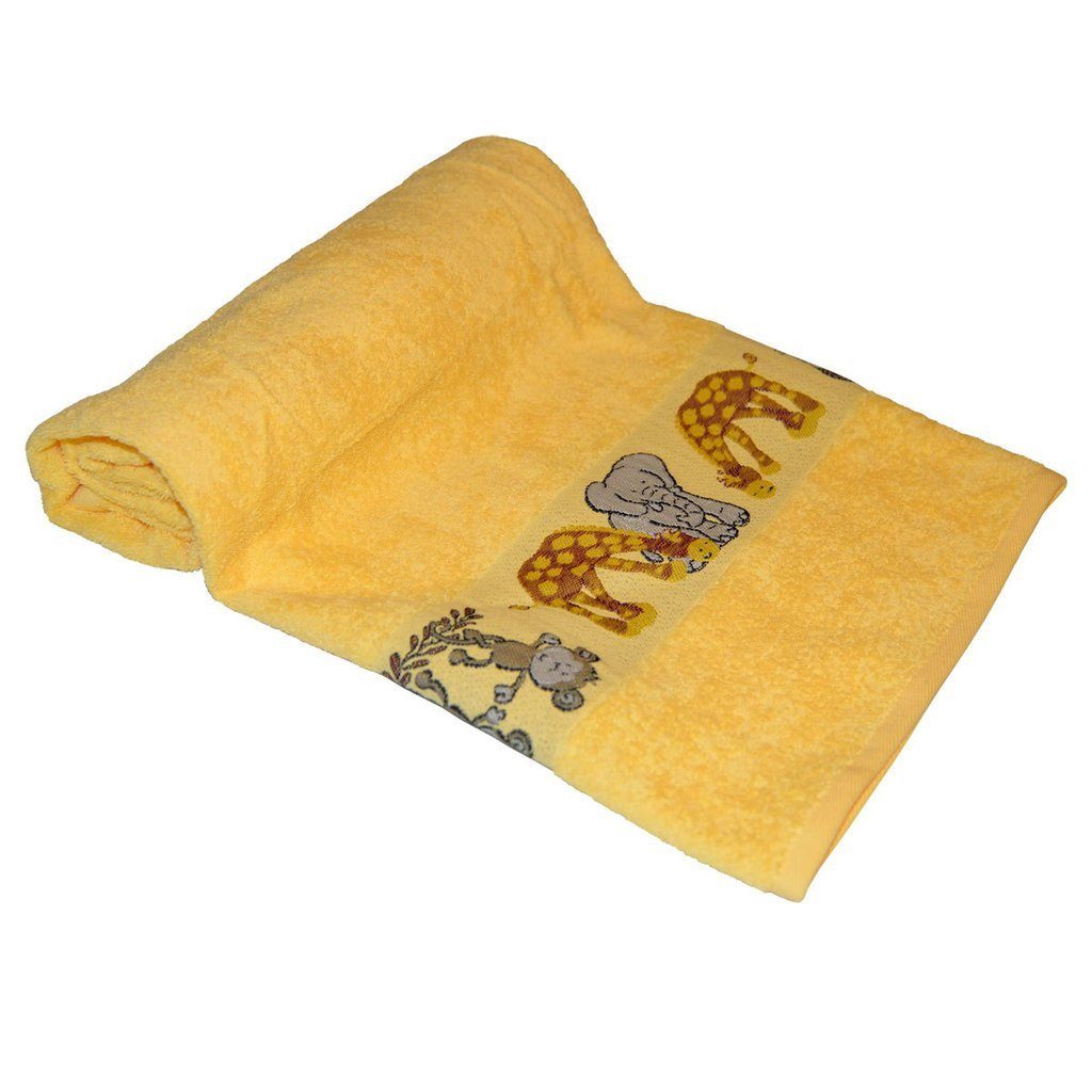 Dyckhoff Handtuch Dyckhoff Kinder Frottierserie 'Affe' Gelb, (1-St)