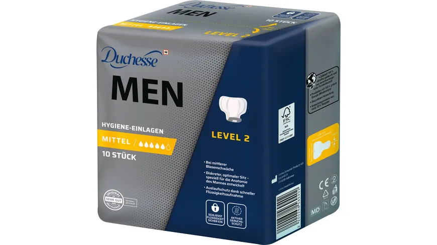 Duchesse MEN Hygiene-Einlagen Level 2