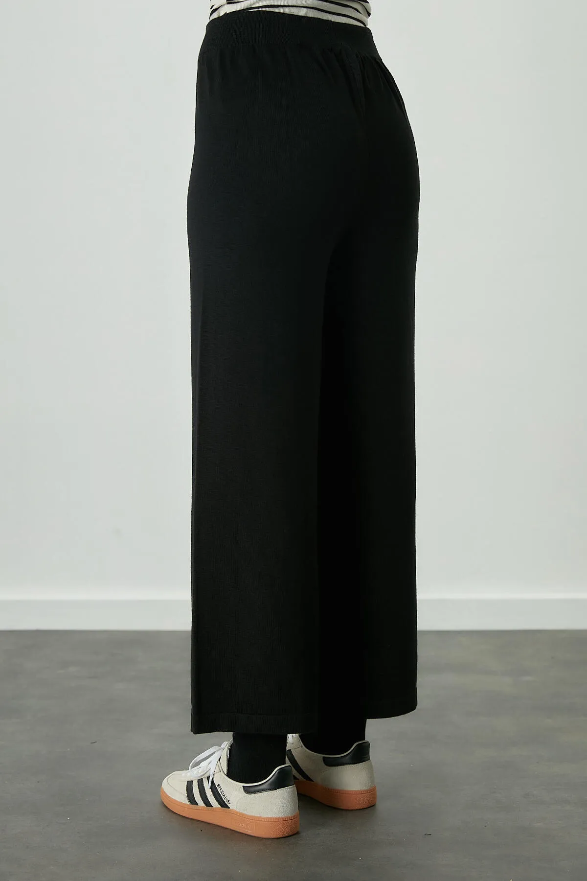 Manuka  Feinstrickhose Schwarz