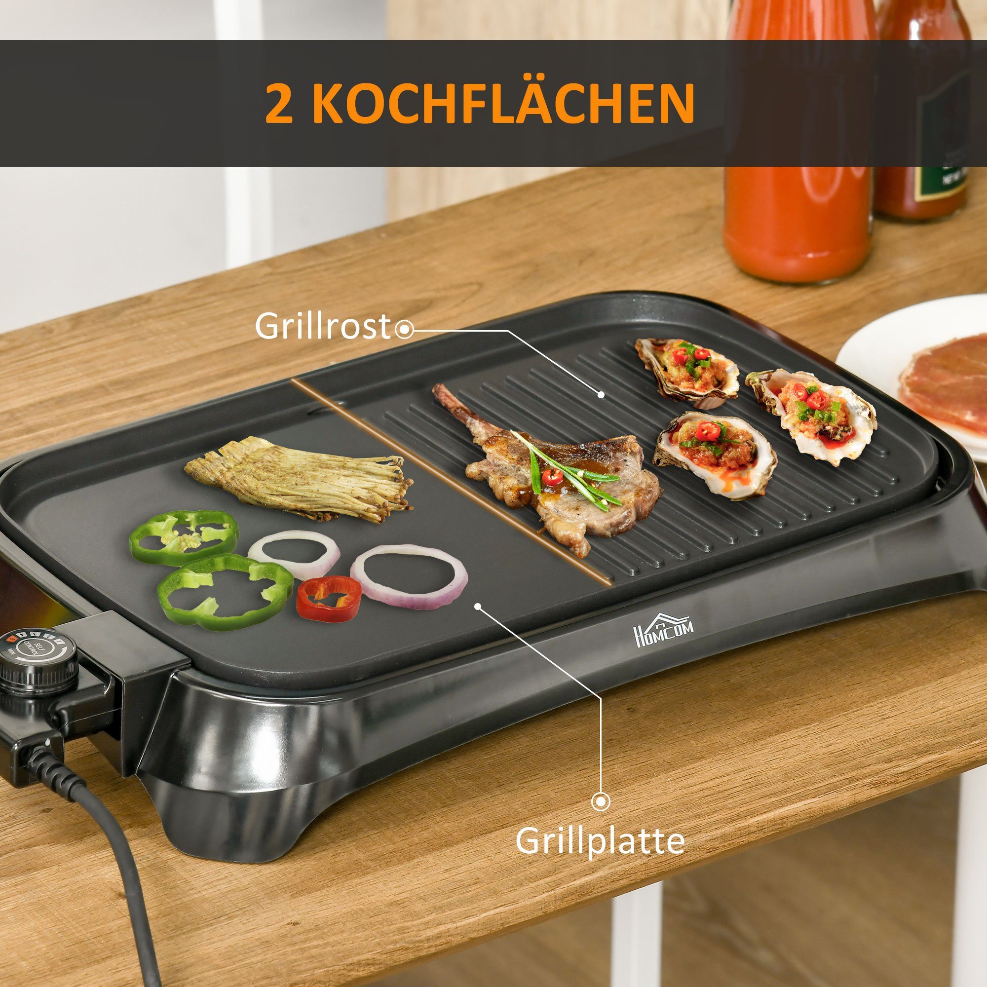 HOMCOM Raclette Elektrogrill
