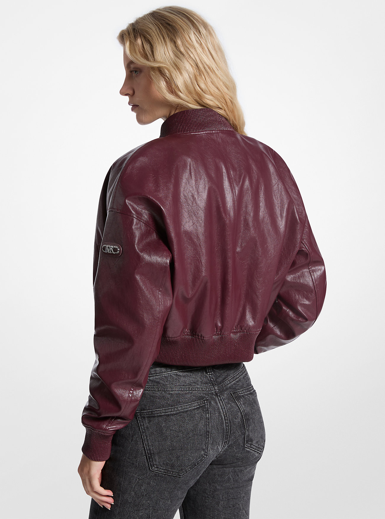 Kort bomberjakke - OXBLOOD
