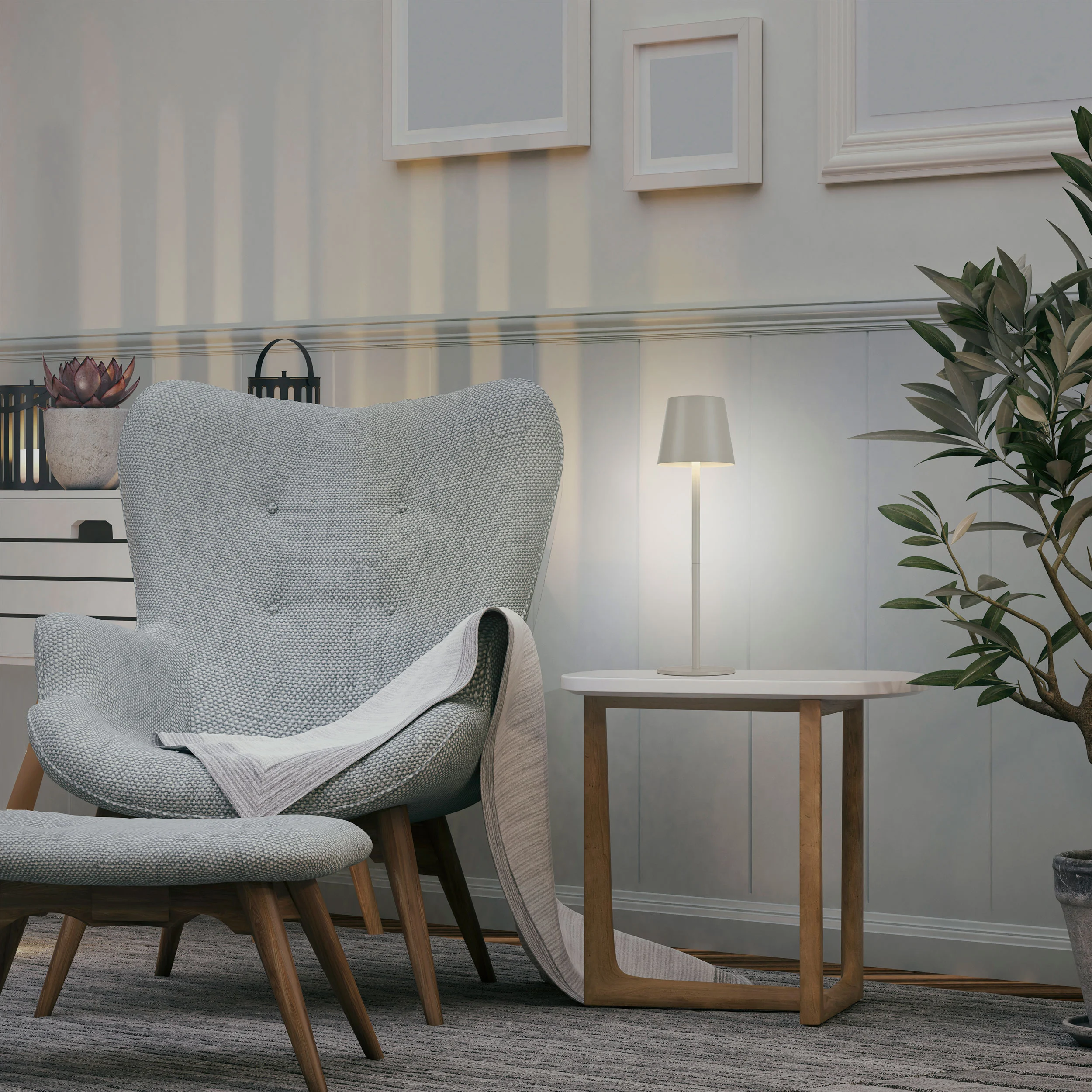 JUST LIGHT.LED-Akku-Tischleuchte 1flg
