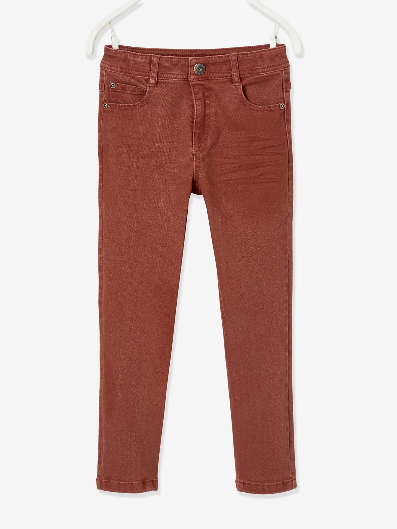 Pantalon slim MorphologiK tour de hanches LARGE garçon bleu ardoise foncé