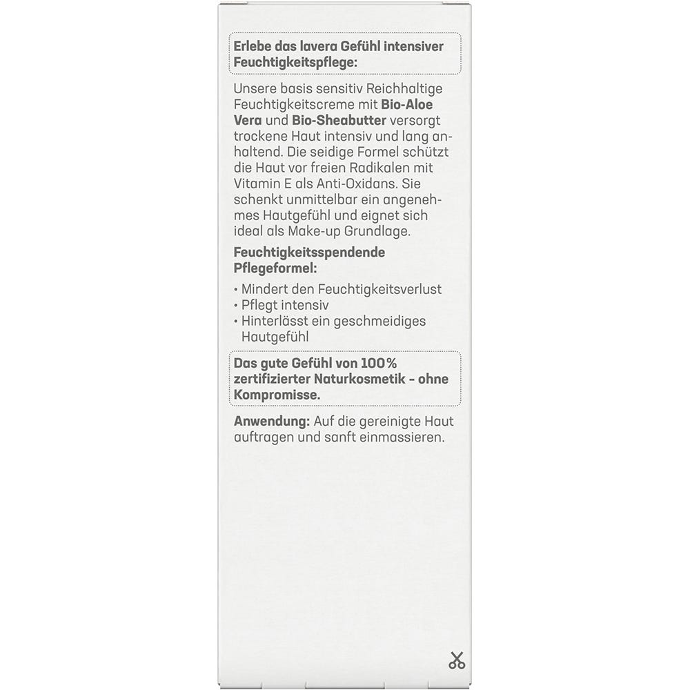 Lavera Basis Sensitiv Reichhaltige Feuchtigkeitscreme 50 ml