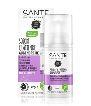 Sante Natürliches Hyaluron & Parakresse Sofort Glättende Augencreme Augencreme-15 ml