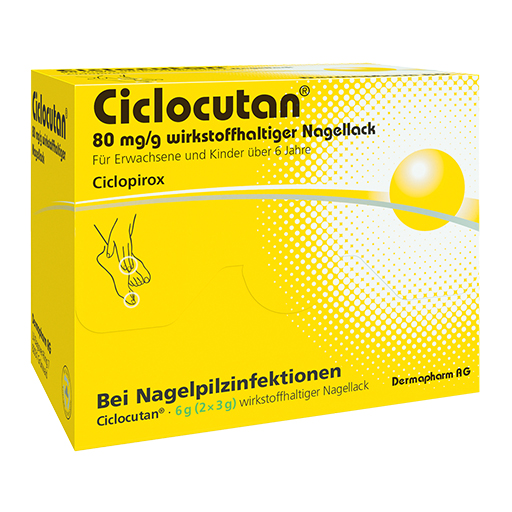 CICLOCUTAN 80 mg/g wirkstoffhaltiger Nagellack  6 g  Wirkstoffhaltiger Nagellack