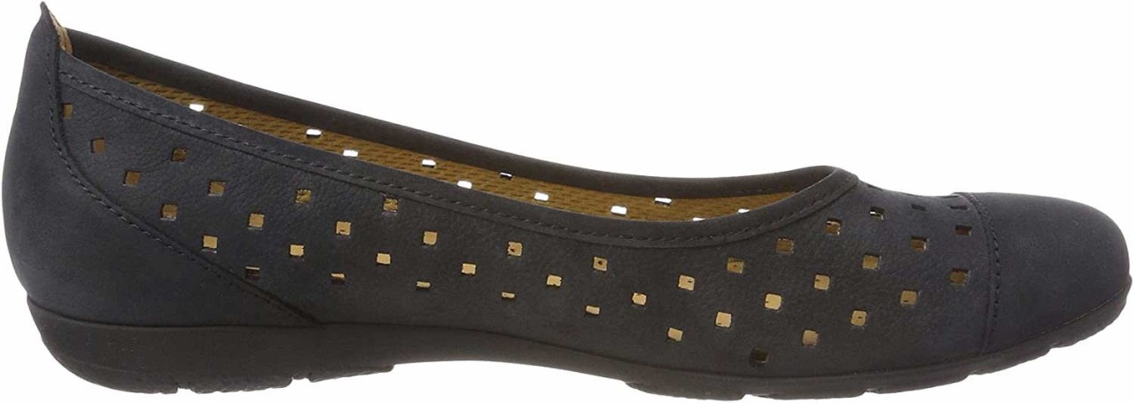GABOR Ballerinas blau nightblue Nubuk Lavato