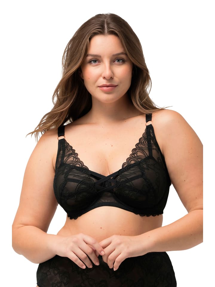 Ulla Popken Bügel-BH in schwarz günstig kaufen