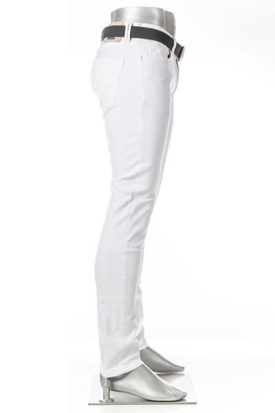 Alberto, Jeans Robin, Slim Fit, Baumwolle T400®, weiß