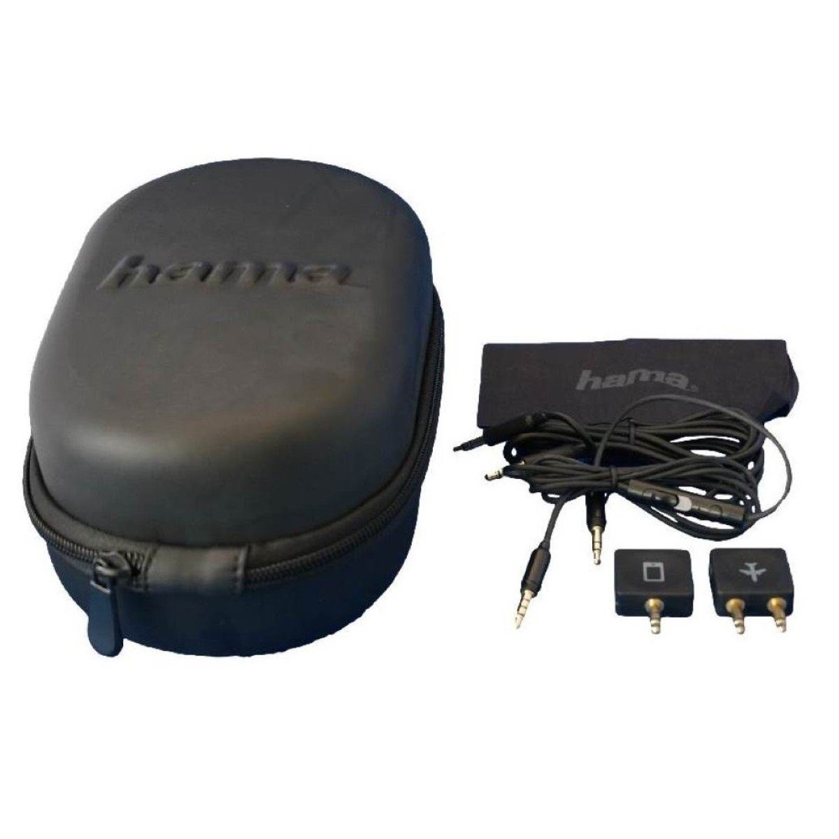 Hama XTREME On-Ear Headset Mikrofon 3,5mm Klinke Headset (Faltbar, Dual-Driver, Mikrofon, Kabelfernbedienung mit Lautstärkeregeler und Rufannahme, Stereo, Faltbar, Mikrofon, Kabel-Clip, Inkl diversen Audio-Adaptern etc)