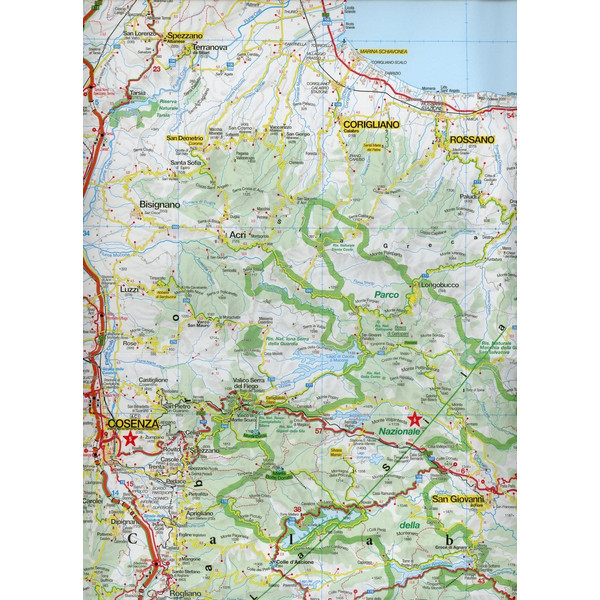 MARCO POLO Karte Italien 13. Kalabrien 1:200 000 - Straßenkarte