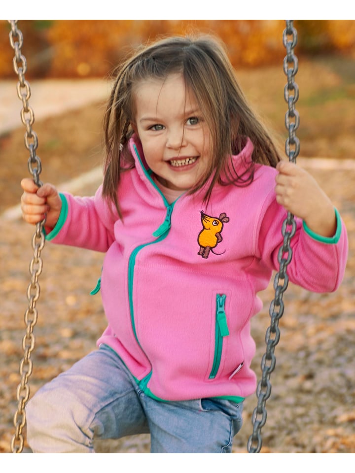 Playshoes Fleece-Jacke DIE MAUS in Pink günstig kaufen