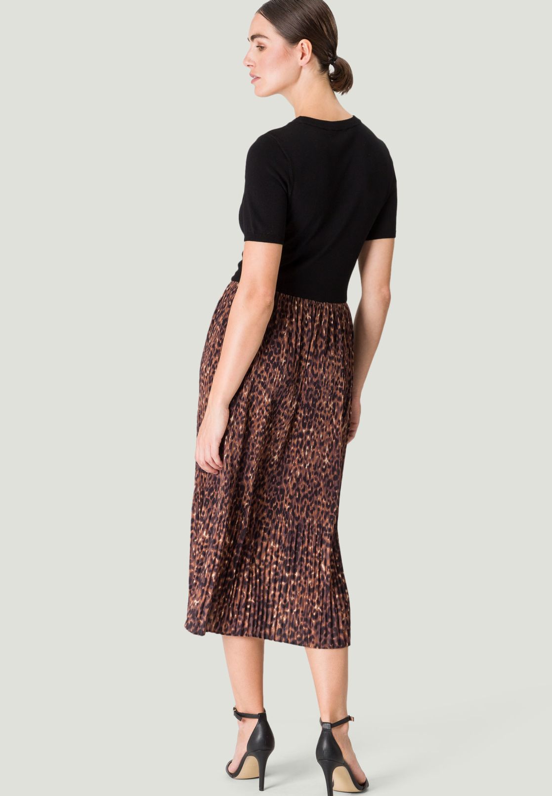 Midikleid mit Leoprint