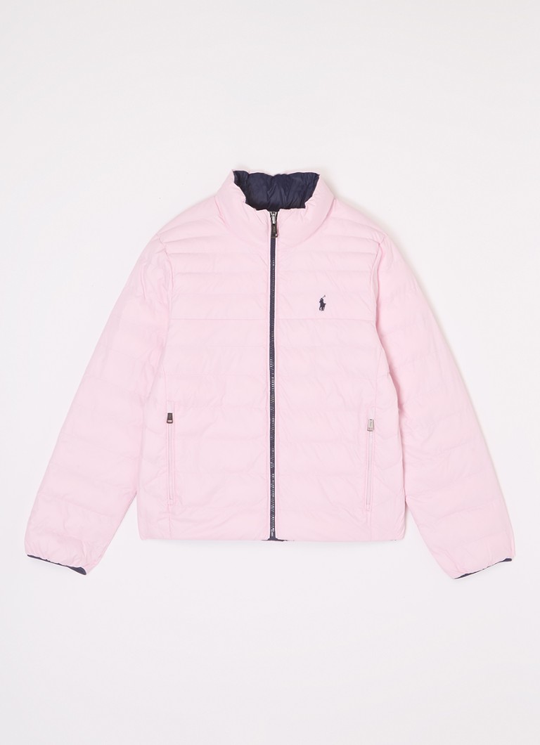 Ralph Lauren divpusēja stepēta jaka ar izšuvumu no logotipa