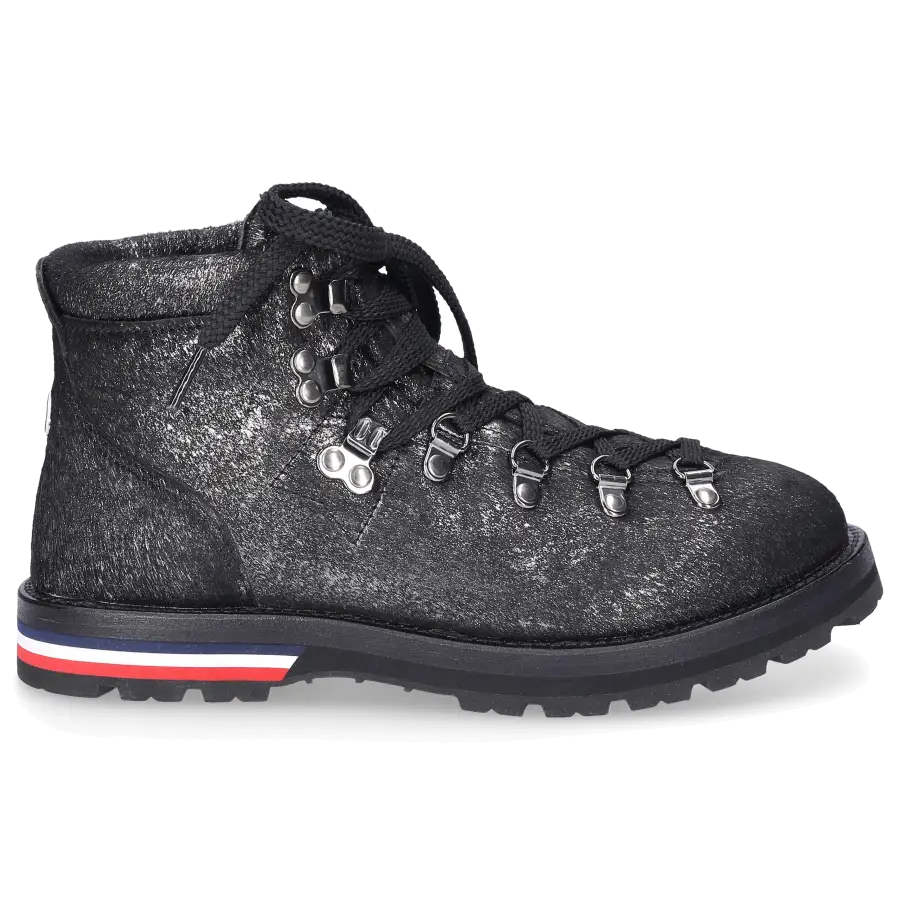 Moncler - Stiefeletten BALANCHE Rindsleder - grau