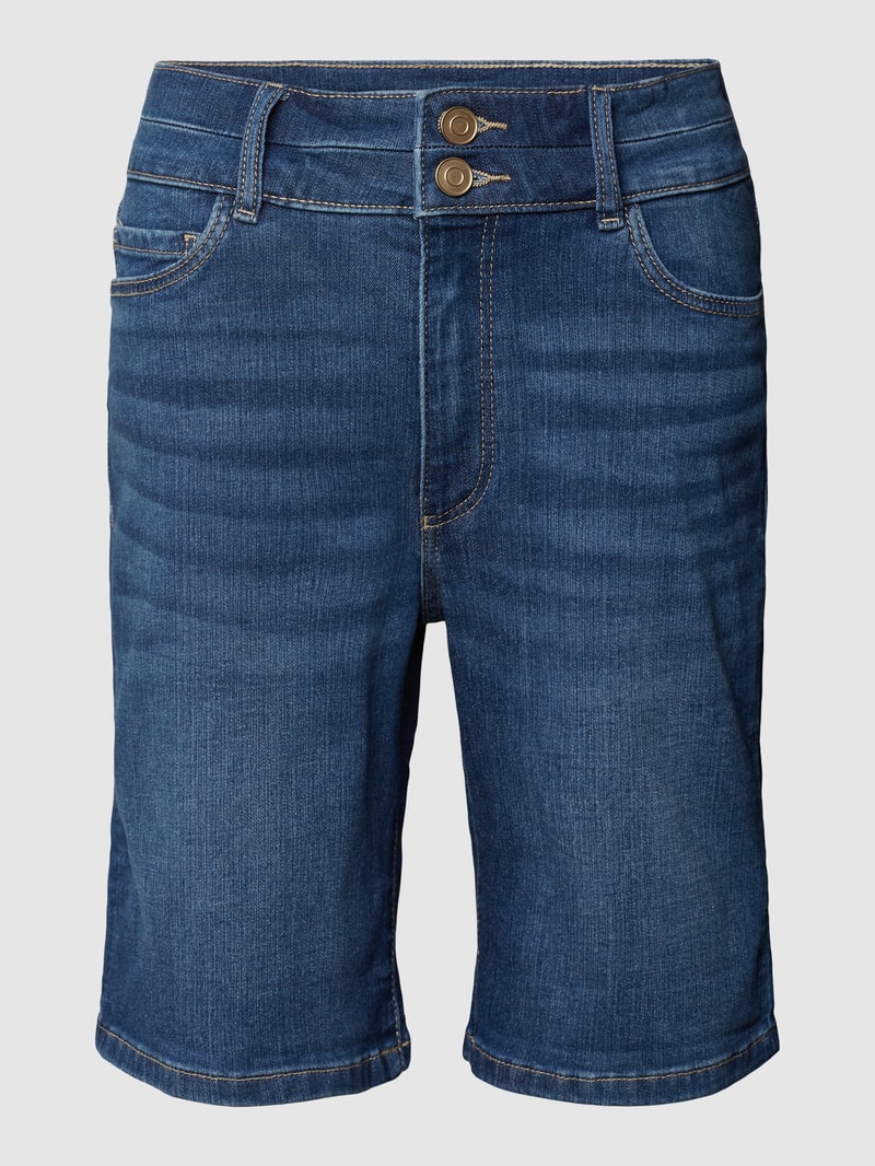 Jeansshorts mit 5-Pocket-Design in blau