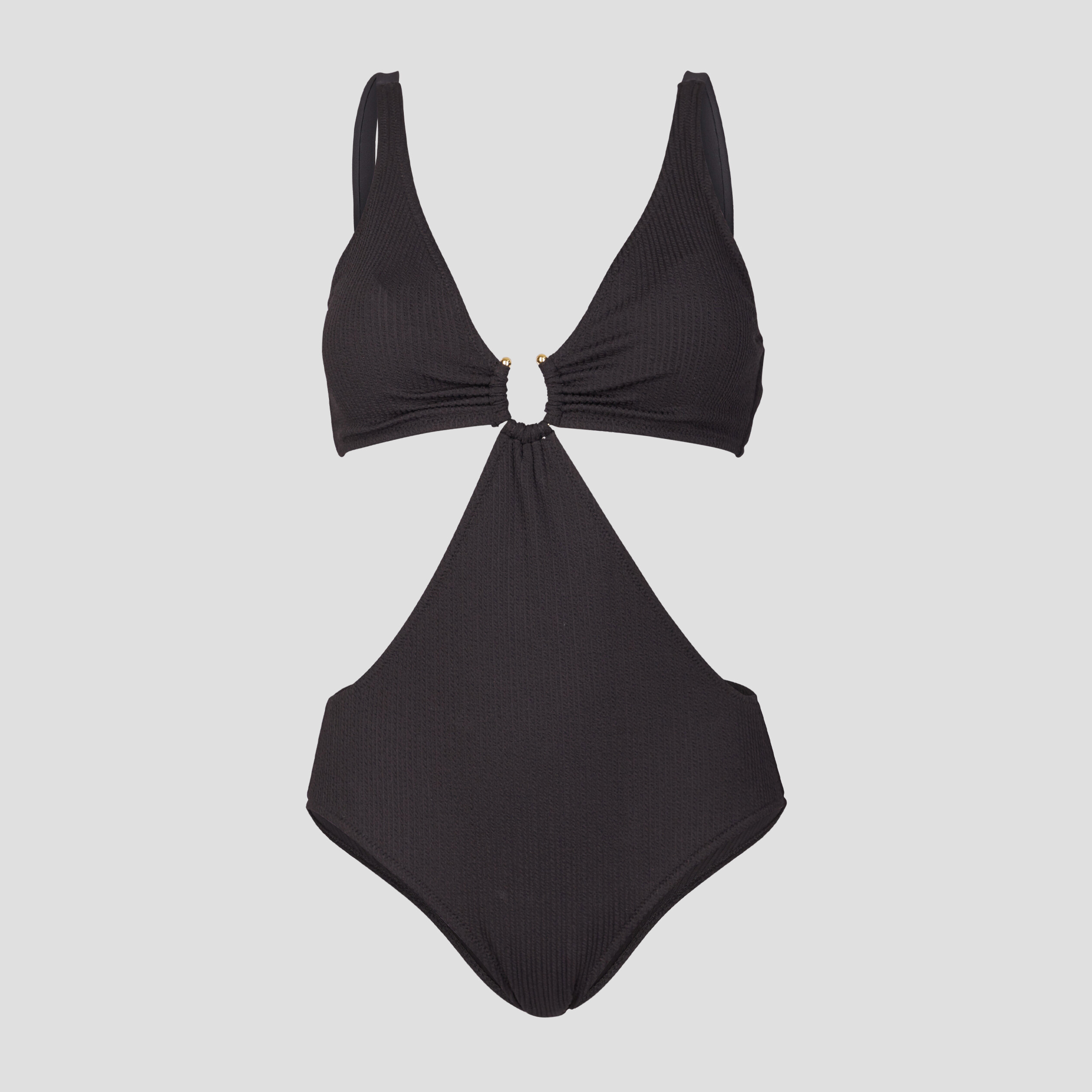 Maillot de bain une pièce à ouvertures noir femme | La Halle