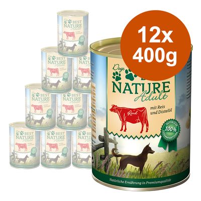 Sparpaket Best Nature Dog Adult 12 x 400 g