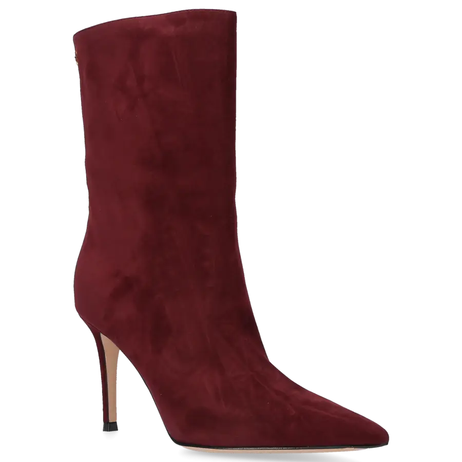 Gianvito Rossi - Klassische Stiefeletten REUS Veloursleder - rot