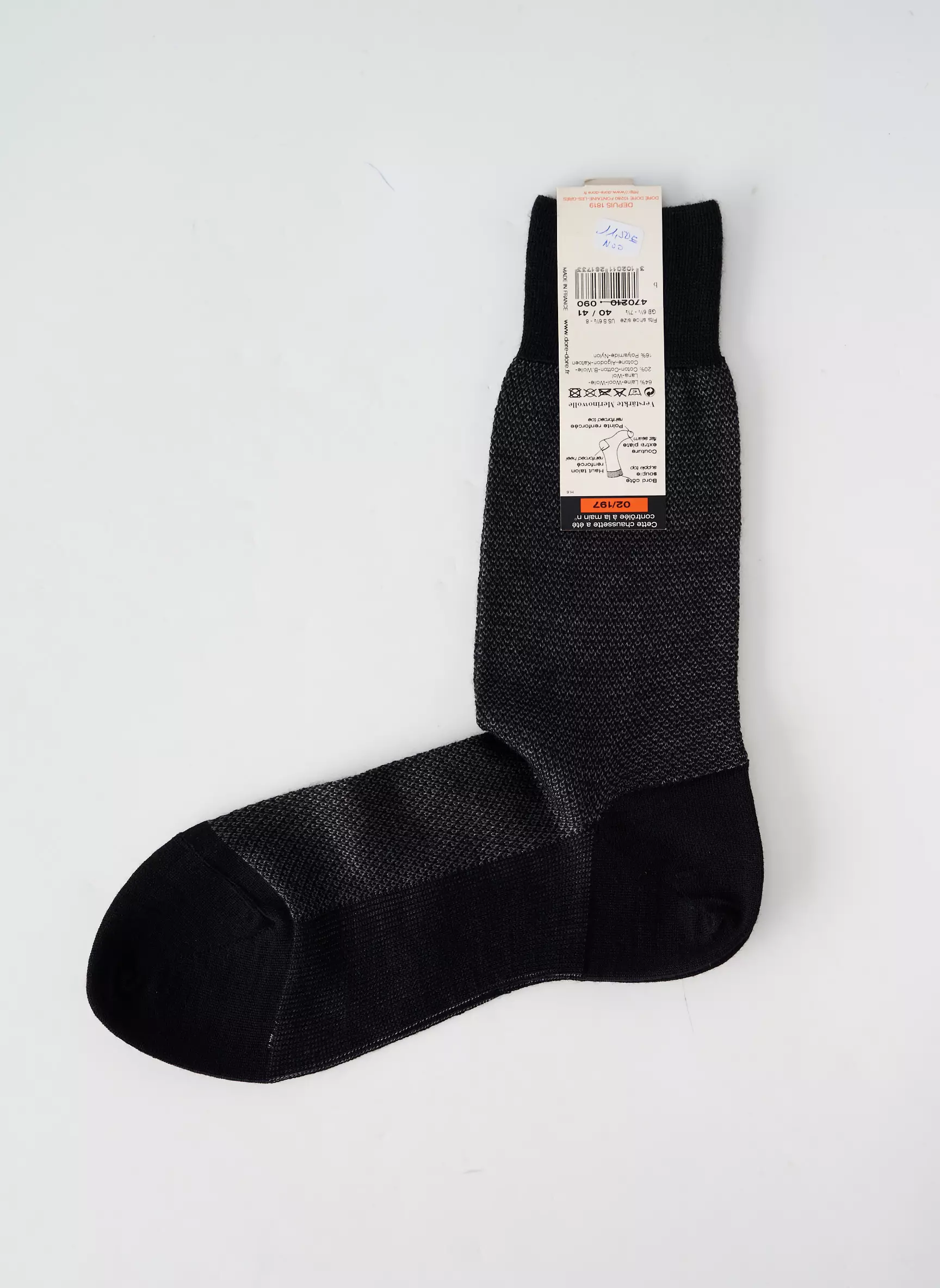 Dore Dore Chaussette Homme couleur noir