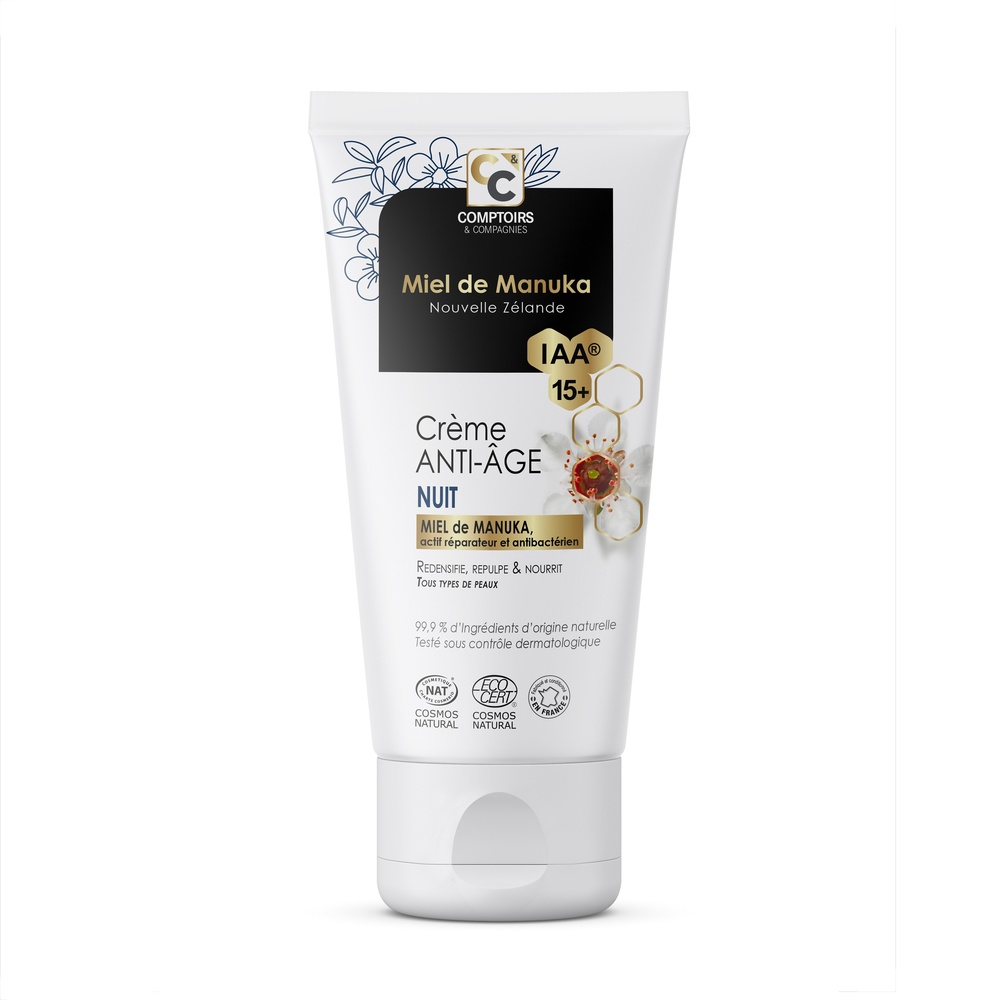comptoirs et compagnies CREME DE NUIT ANTI AGE MIEL DE MANUKA IAA15+ CREME DE NUIT