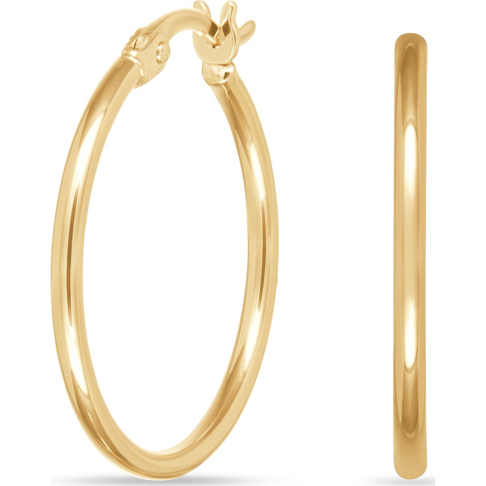 FAVS Créoles 375 Or jaune Boucles d'oreilles