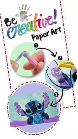 Paper Art Quilling Stitch - Bastelset für Kinder ab 7 Jahren
