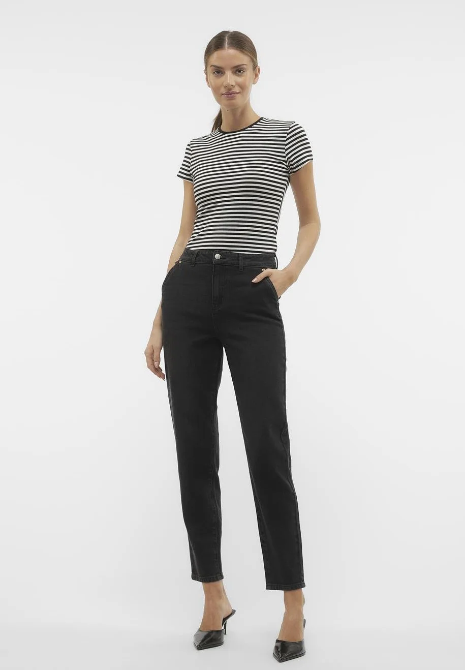 Camiseta básica Aware VMINES FIONA O-NECK TOP
