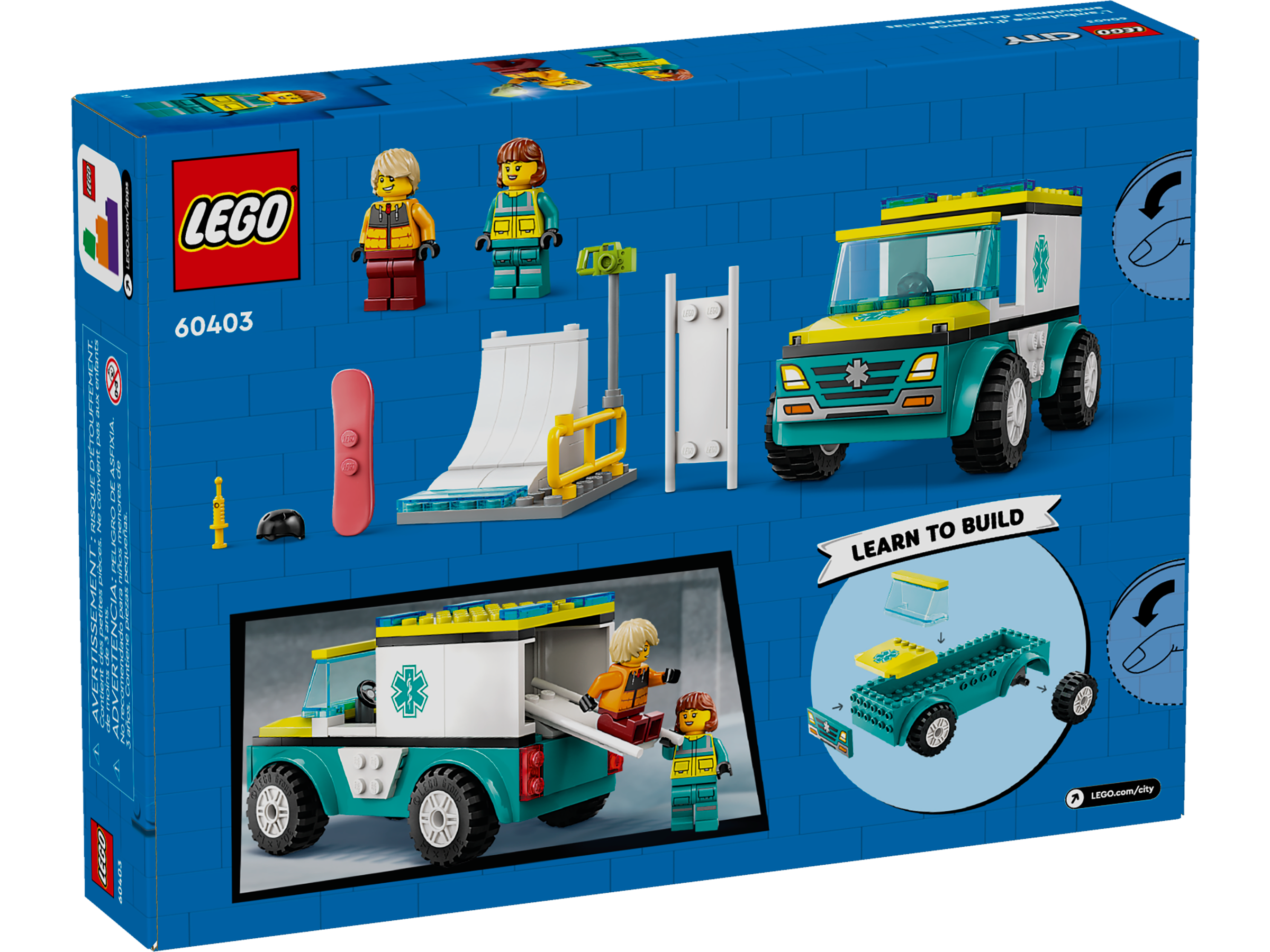 Rettungswagen und Snowboarder 60403