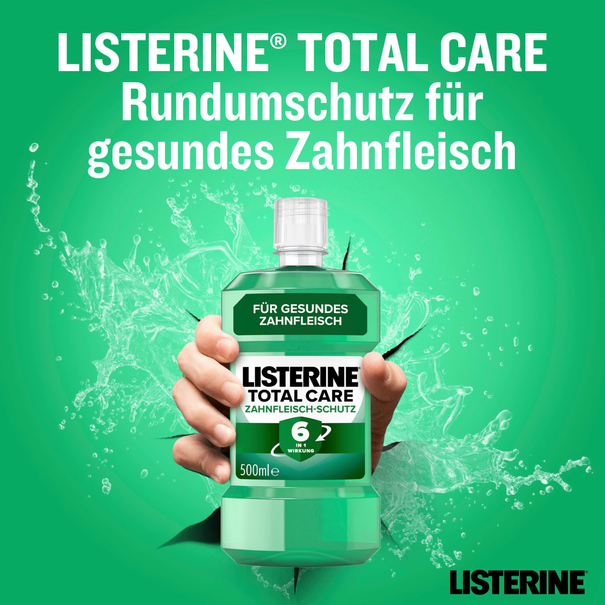 Mundspülung Total Care Zahnfleischschutz, 500 ml