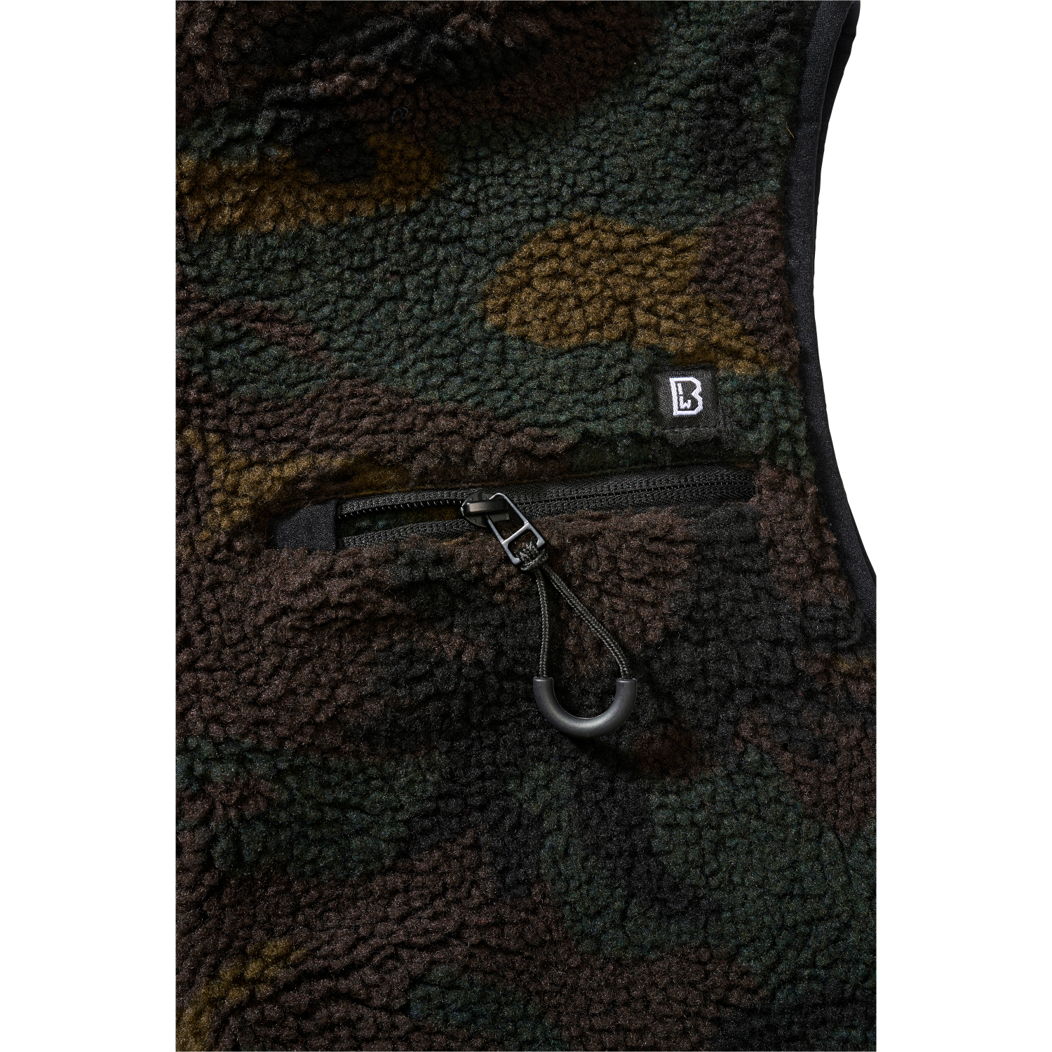 Brandit Herren Teddyfleece Weste (woodland)