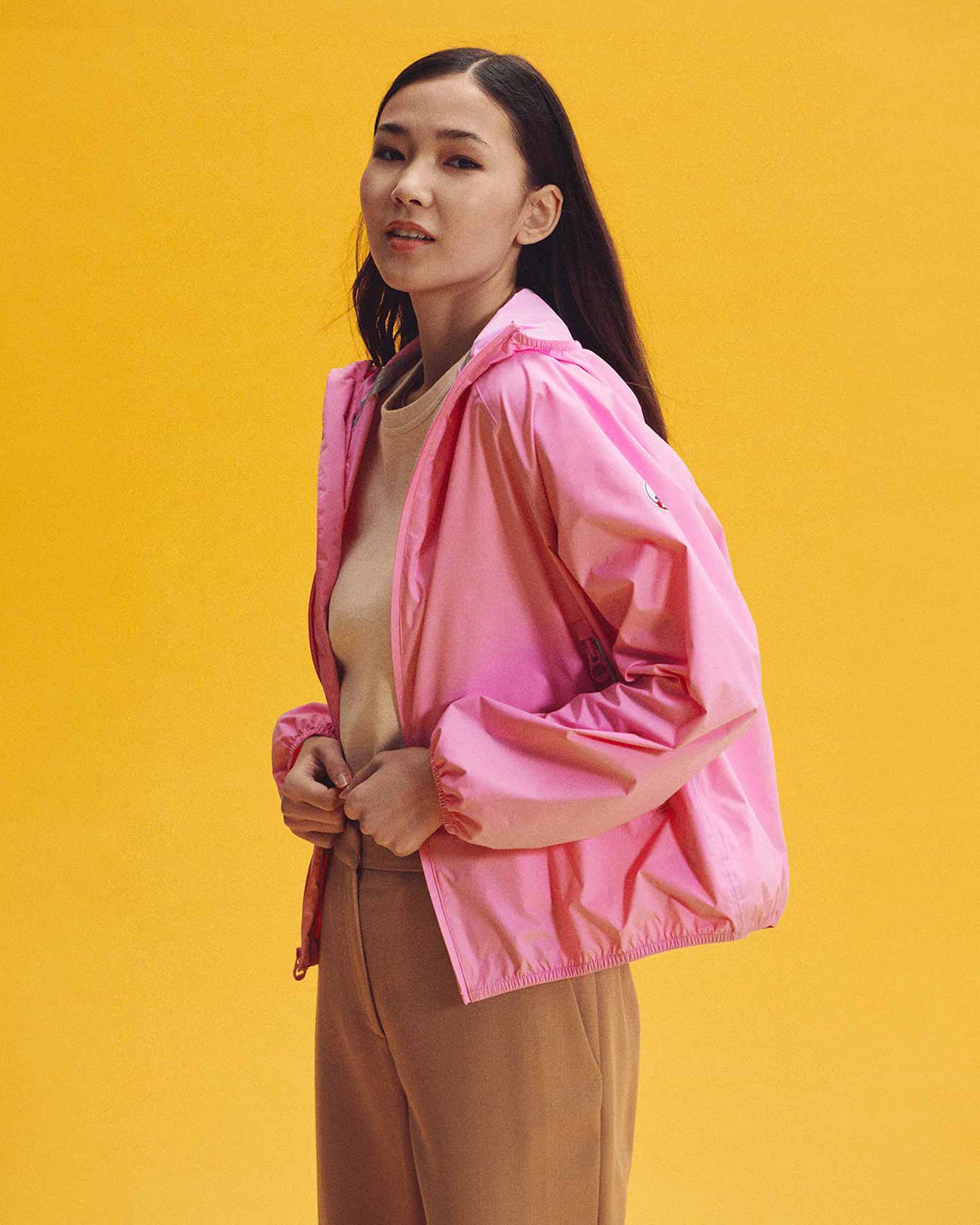 Imperméable paquetable Rose intense Singapore