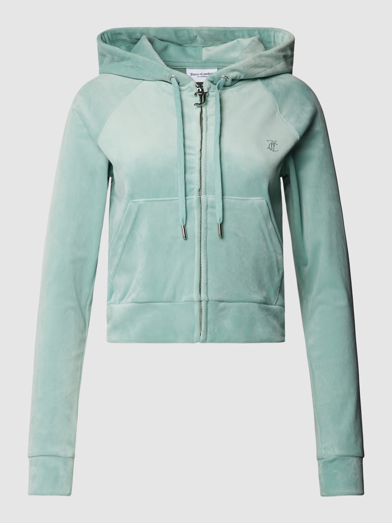 Sweatjacke mit Kapuze Modell 'MADISON' in schilf