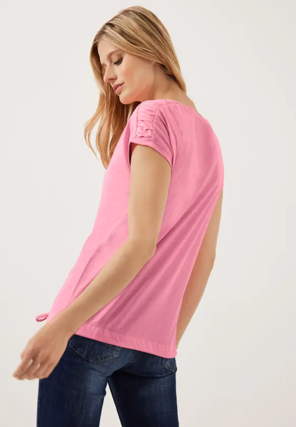CECIL T-Shirt mit Raffdetails
