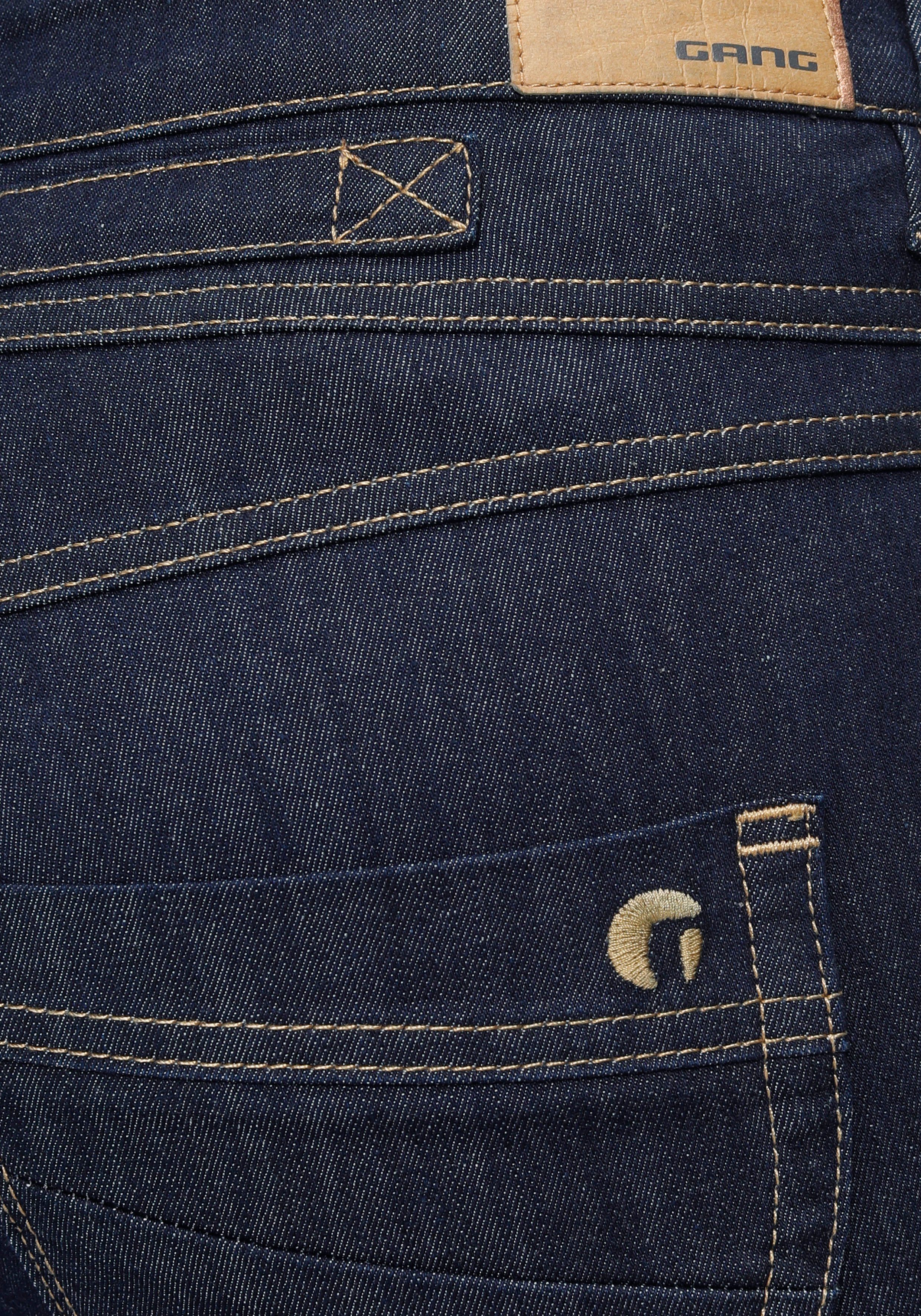 GANG Skinny-fit-Jeans 94Medina mit stylischer halb offener Knopfleiste