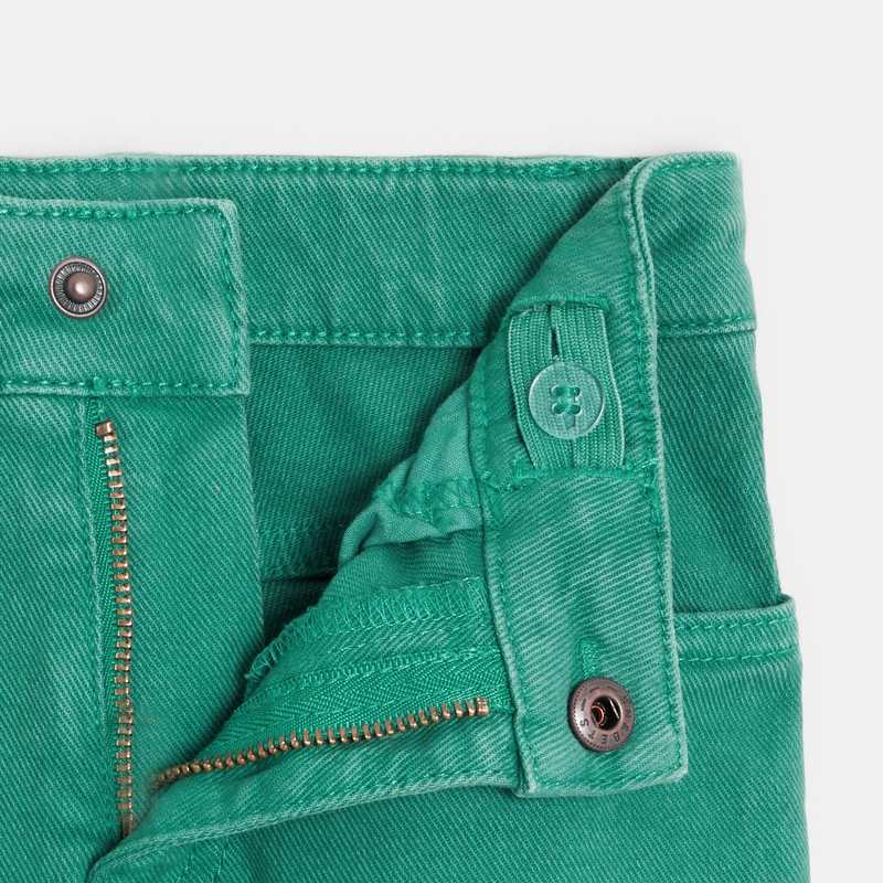 Pantalon slim coton vert de gris garçon Catimini