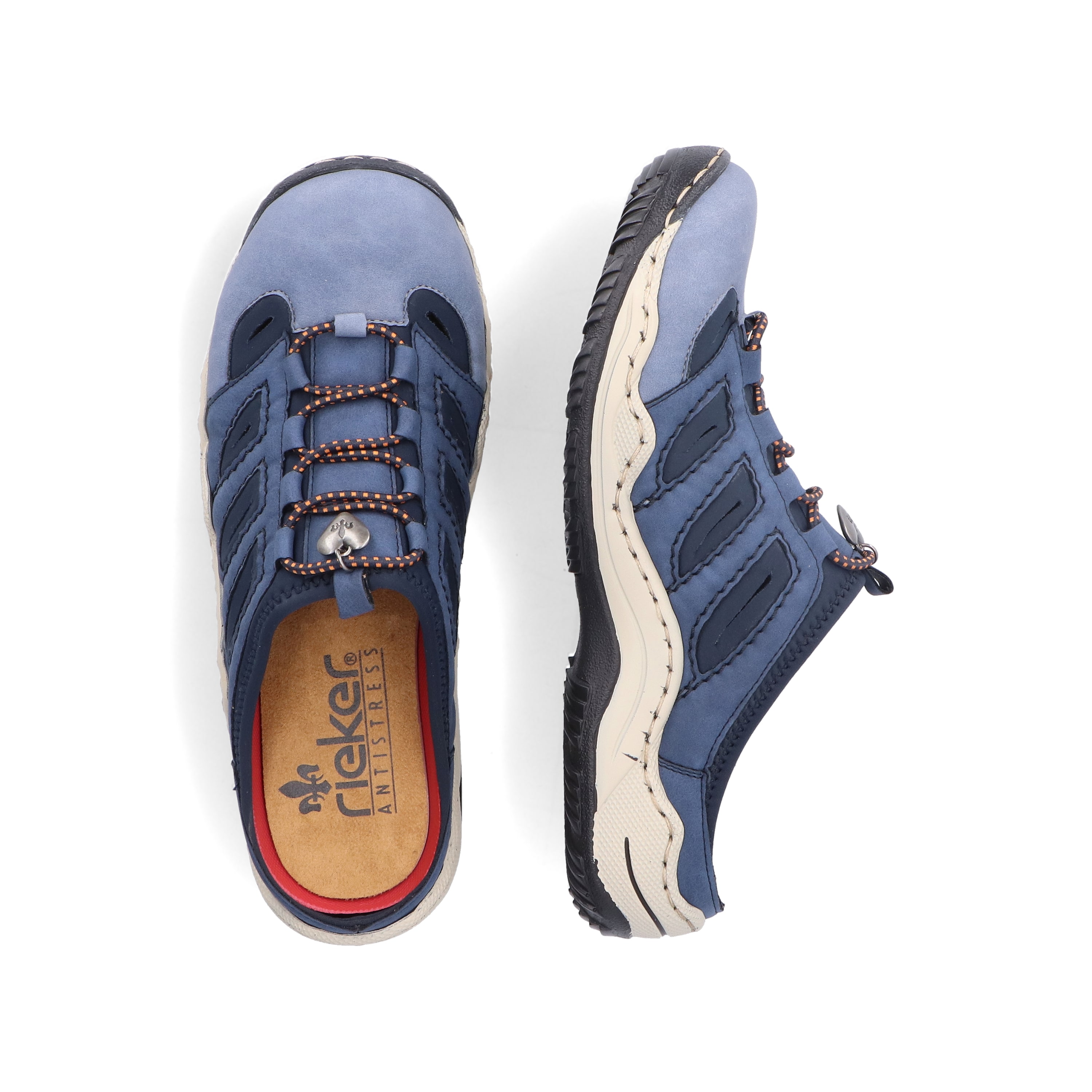 Rieker Damen Clogs hellblau