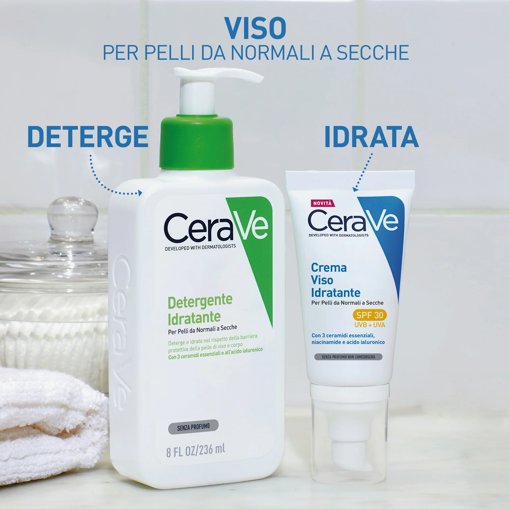 Crema hidratante facial con SPF30 - Crema de día hidratante