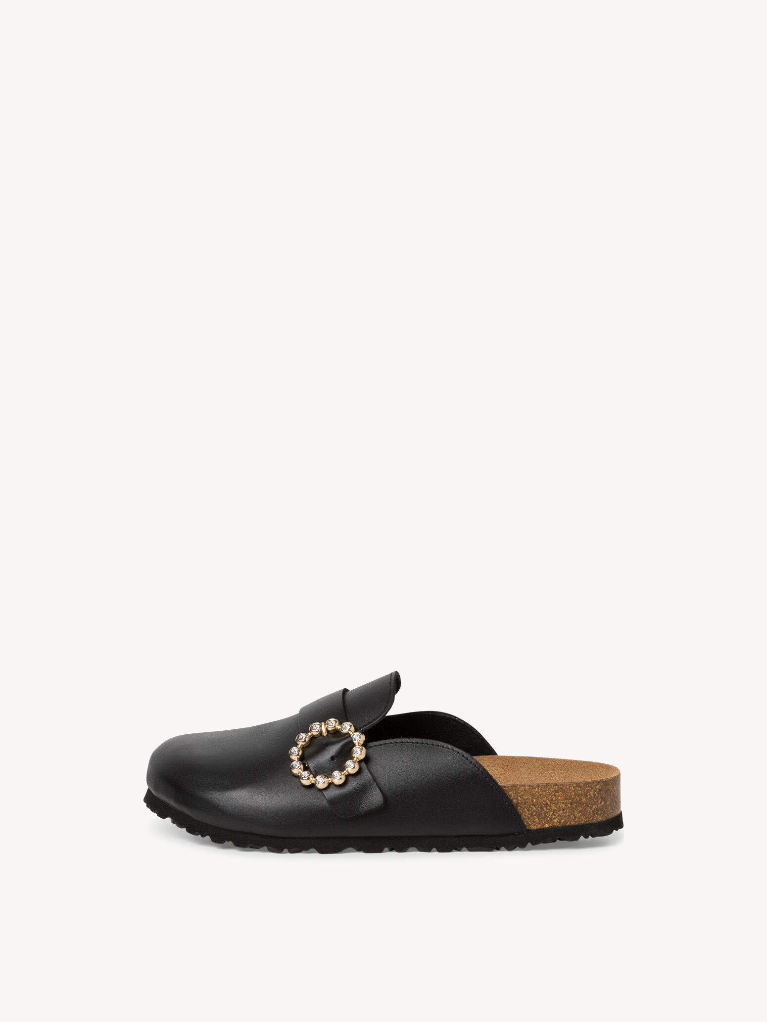 Mule en cuir - noir