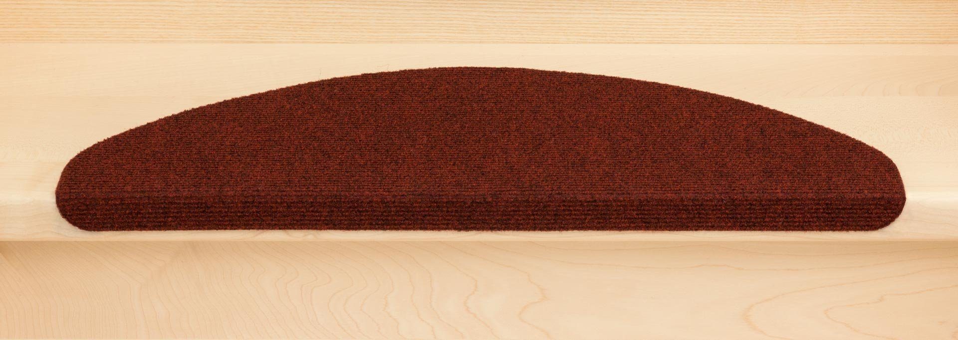 Stufenmatte Stufenmatten Ramon MW Halbrund Bordeaux 14 Stück, Metzker®, halbrund, Höhe: 2 mm, 14 Stück im Set - Bordeaux