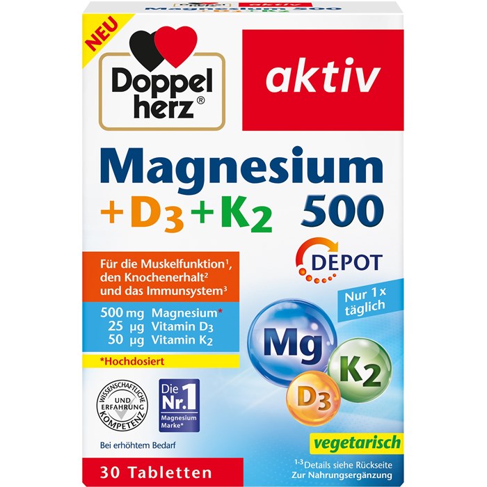 Magnesium 500 + D3 + K2 DEPOT