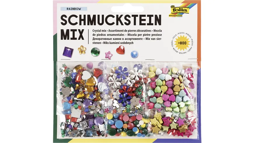 folia Schmucksteine-Set sortiert